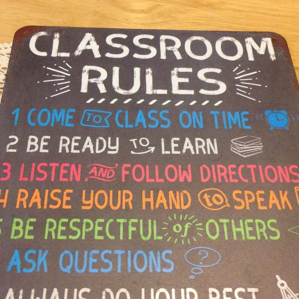 Classroom Rules, for teacher or homeschool parent